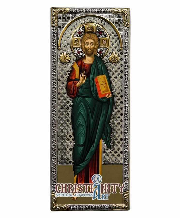 Jesus Christ Blessing (Silver icon - G Series)-Christianity Art