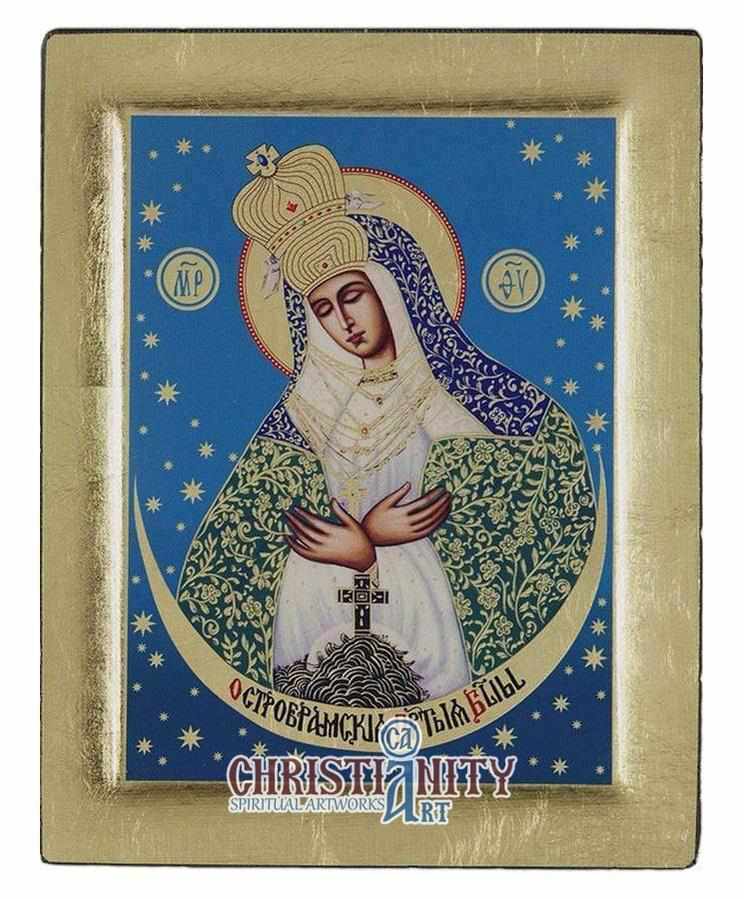 Virgin Mary Praying (Engraved icon - S Series)-Christianity Art
