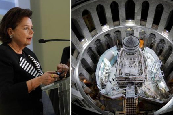 Antonia Moropoulou has been awarded for her work in the restoration of the Tomb of Christ