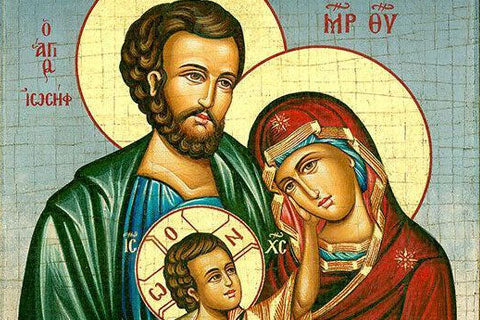 The controversial icon of the "Holy Family"