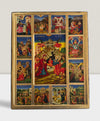 Nativity of Christ Icon and Scenes from the Old and New Testament - Mount Athos