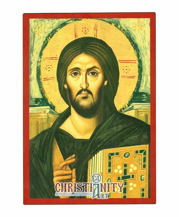 Christ Pantocrator Mount Sinai (Lithography High Quality icon - L Series)-Christianity Art