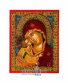 Virgin Glykofilousa - Sweet Kissing (100% Handpainted icon with Gold 24K - P Series)-Christianity Art