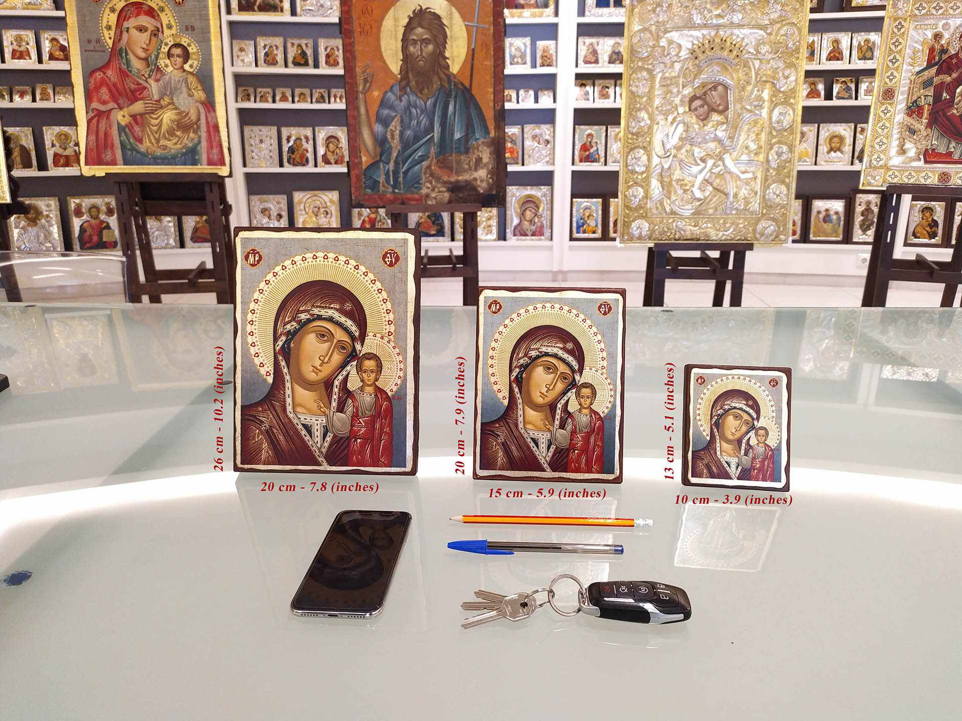 Archangel Gabriel (Aged icon - SW Series)-Christianity Art