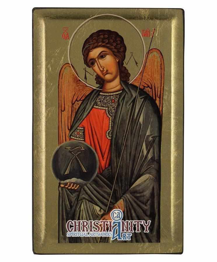 Archangel Gabriel (Engraved icon - S Series)-Christianity Art