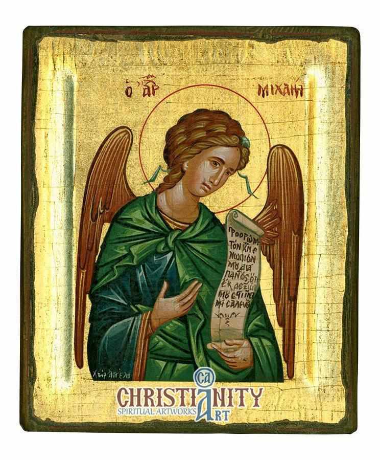 Archangel Michael (100% Handpainted Icon - P Series)-Christianity Art