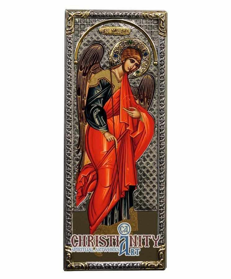 Archangel Michael (Silver icon - G Series)-Christianity Art