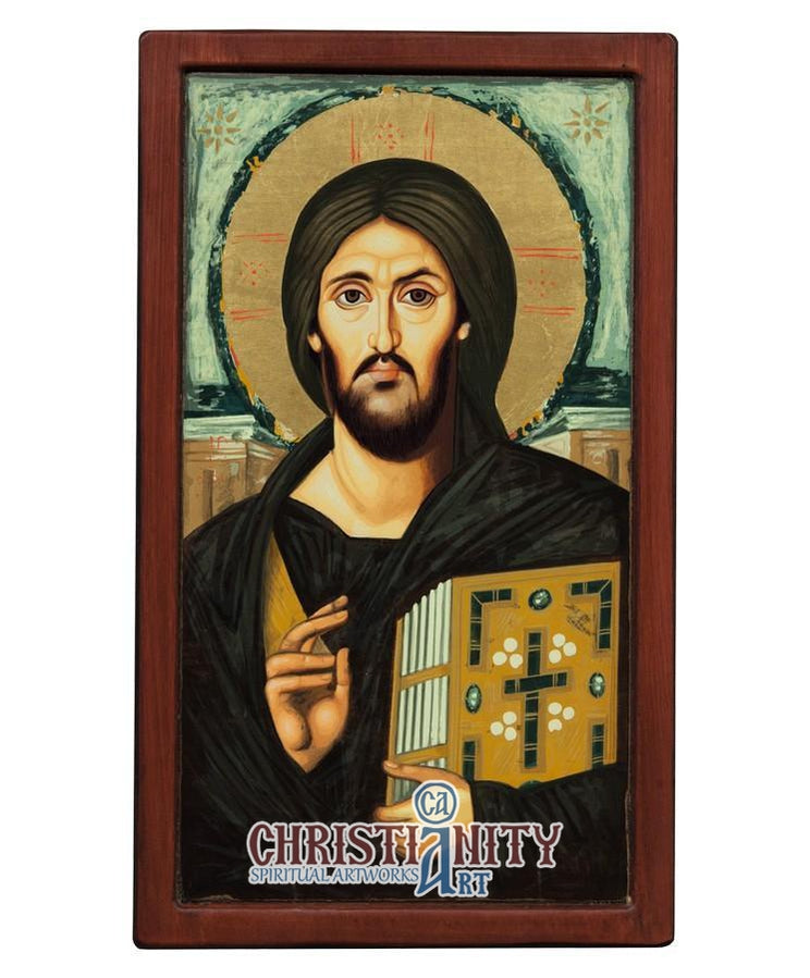 Christ Pantocrator of Sinai (Engraved Icon - E Series)-Christianity Art