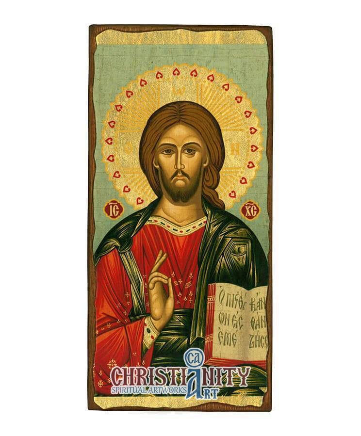 Jesus Christ from Kazan (Aged icon - SW Series)-Christianity Art