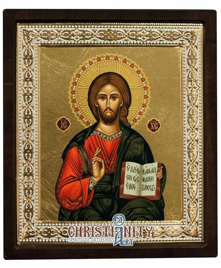 Jesus Christ from Kazan (Metallic icon - MR Series)-Christianity Art