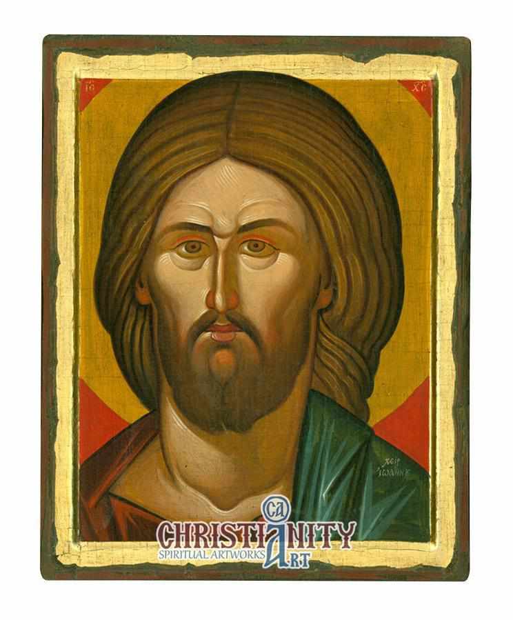 Jesus Christ Pantocrator (100% Handpainted Icon - P Series)-Christianity Art