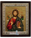 Jesus Christ Pantocrator (Metallic icon - MR Series)-Christianity Art