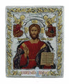 Jesus Christ Pantocrator (Silver icon - G Series)-Christianity Art