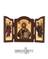 Jesus Christ Pantocrator (Triptych - TE Series)-Christianity Art