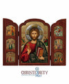 Jesus Christ Pantocrator (Triptych - TES Series)-Christianity Art