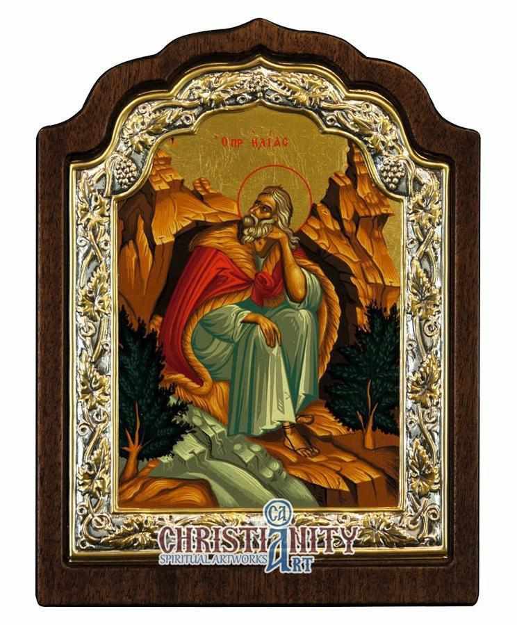 Prophet Elias (Silver icon - C Series)-Christianity Art