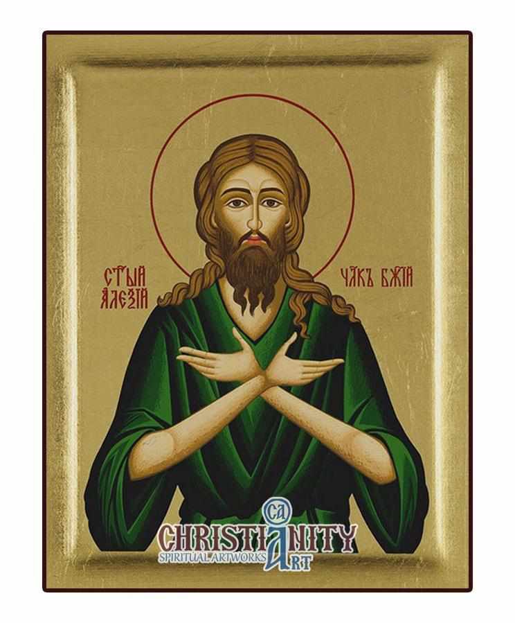 Saint Alexei (Engraved icon - S Series)-Christianity Art