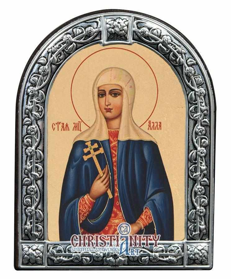 Saint Alla (Metallic icon - MC Series)-Christianity Art