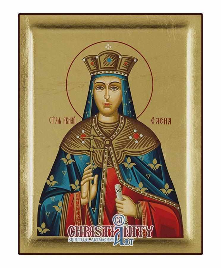 Saint Elena (Engraved icon - S Series)-Christianity Art