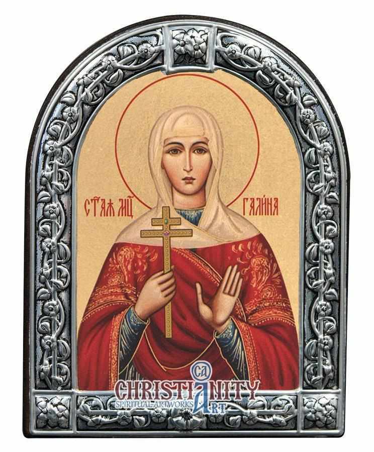 Saint Galini (Metallic icon - MC Series)-Christianity Art