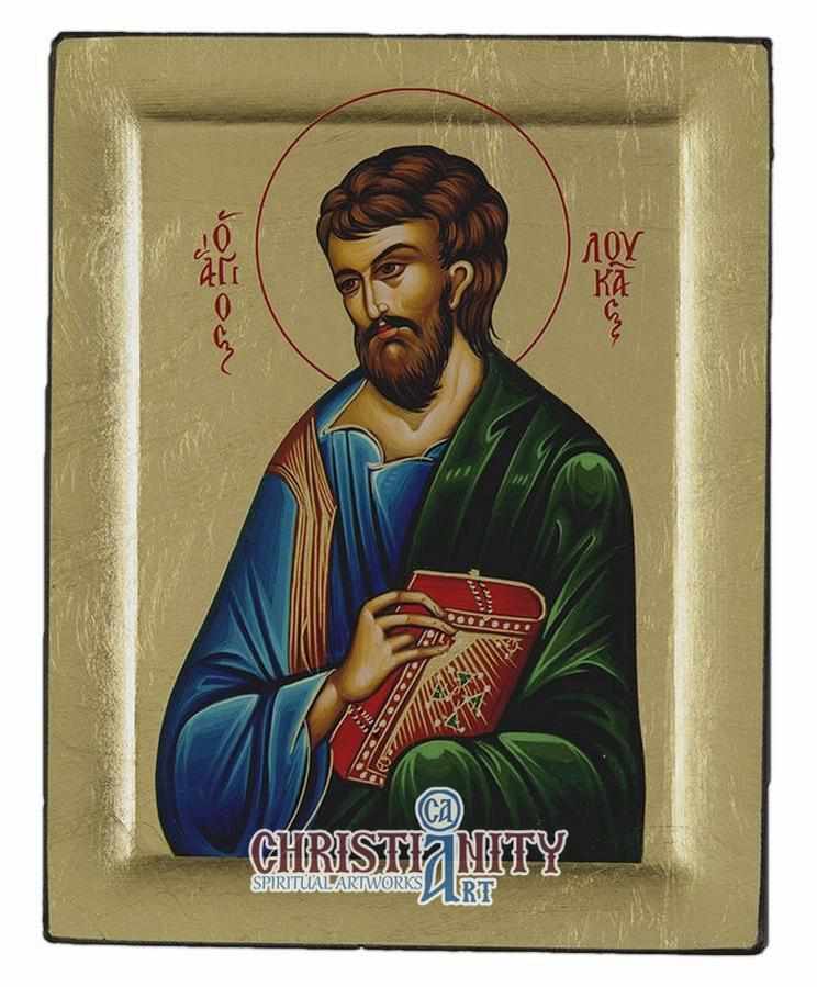 Saint Loucas (Engraved icon - S Series)-Christianity Art