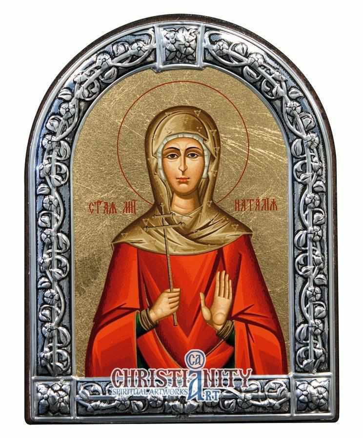 Saint Natalia (Metallic icon - MC Series)-Christianity Art
