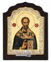 Saint Nicolaos from Monastery of Vatopedi (Silver icon - C Series)-Christianity Art