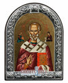 Saint Nicolaos (Metallic icon - MC Series)-Christianity Art