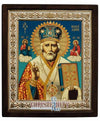 Saint Nicolaos (Metallic icon - MR Series)-Christianity Art
