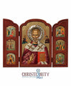 Saint Nicolaos (Triptych - TES Series)-Christianity Art