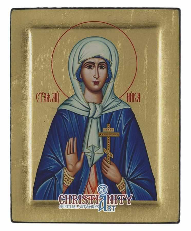 Saint Niki (Engraved icon - S Series)-Christianity Art