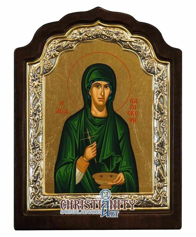 Saint Paraskevi (Silver icon - C Series)-Christianity Art