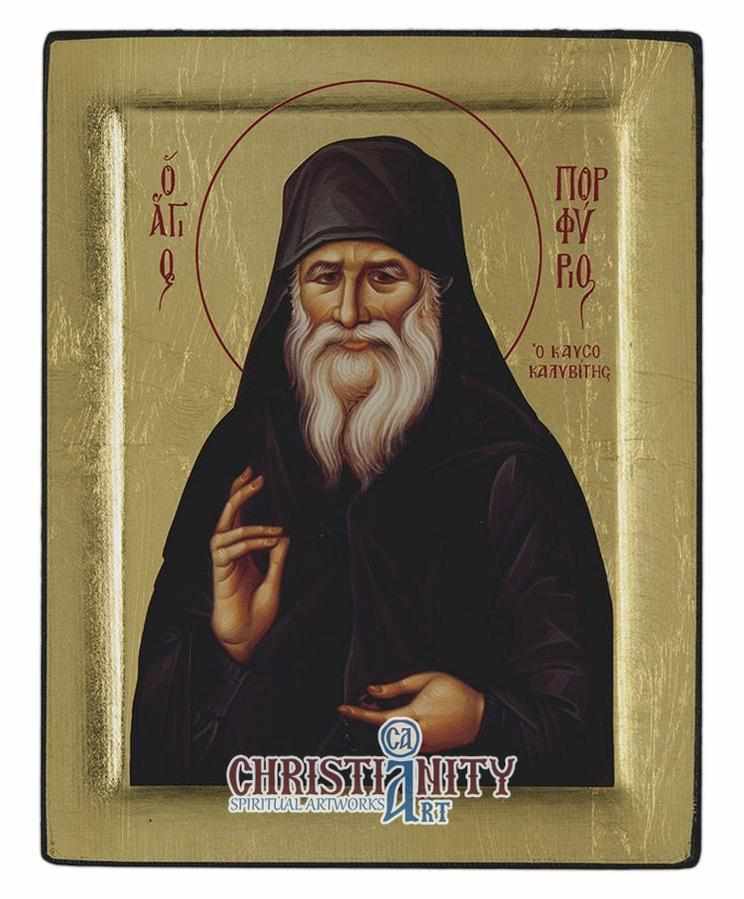 Saint Porfyrios (Engraved icon - S Series)-Christianity Art