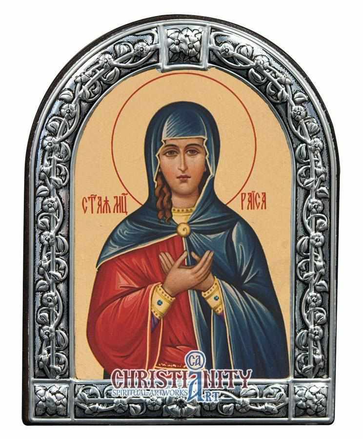 Saint Raisha (Metallic icon - MC Series)-Christianity Art