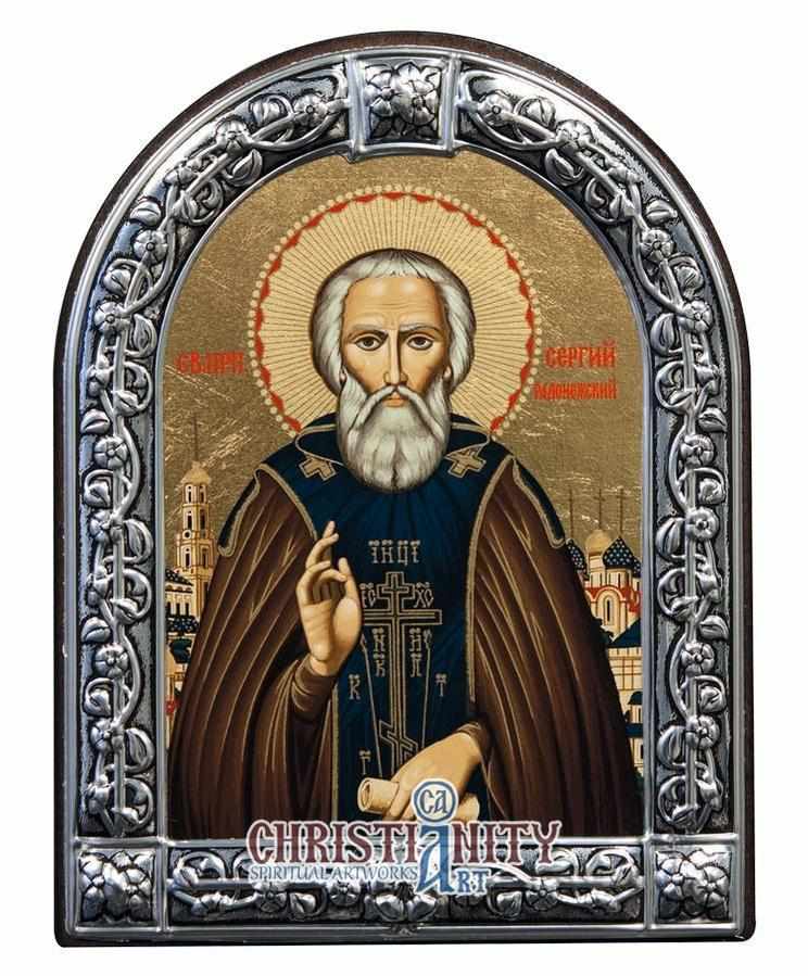 Saint Sergios (Metallic icon - MC Series)-Christianity Art