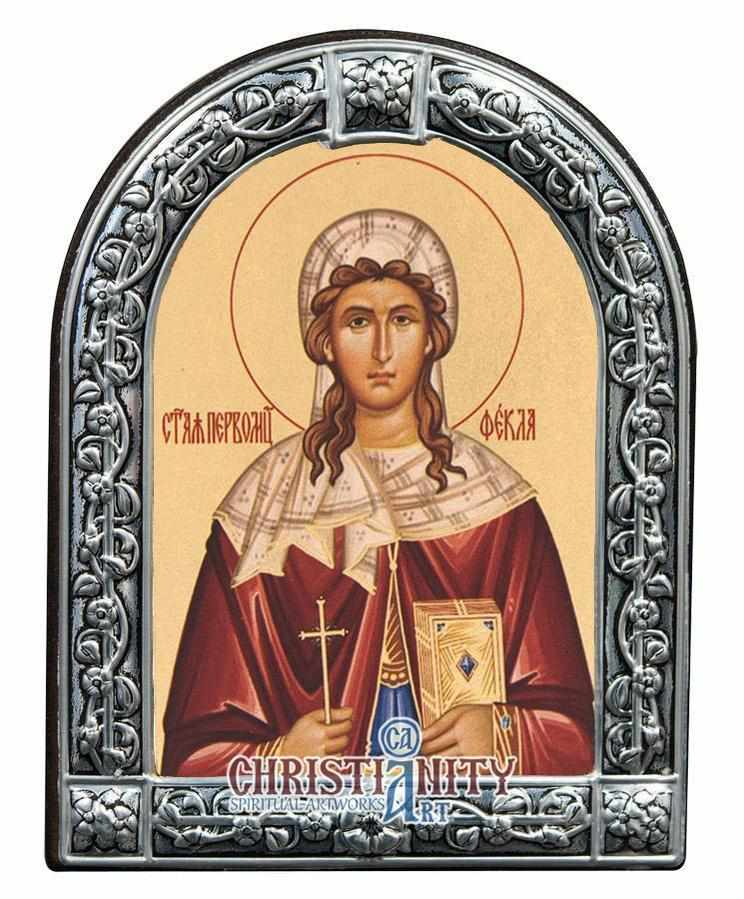 Saint Thekla (Metallic icon - MC Series)-Christianity Art