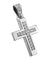 Silver 925 Cross Rhodium Coated with Cubic Zirconia-Christianity Art