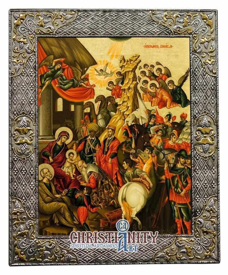 The Adoration of the Magi (Silver icon - G Series)-Christianity Art