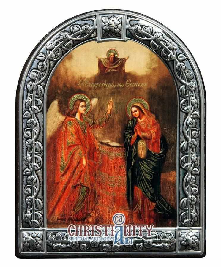 The Annunciation (Metallic icon - MC Series)-Christianity Art