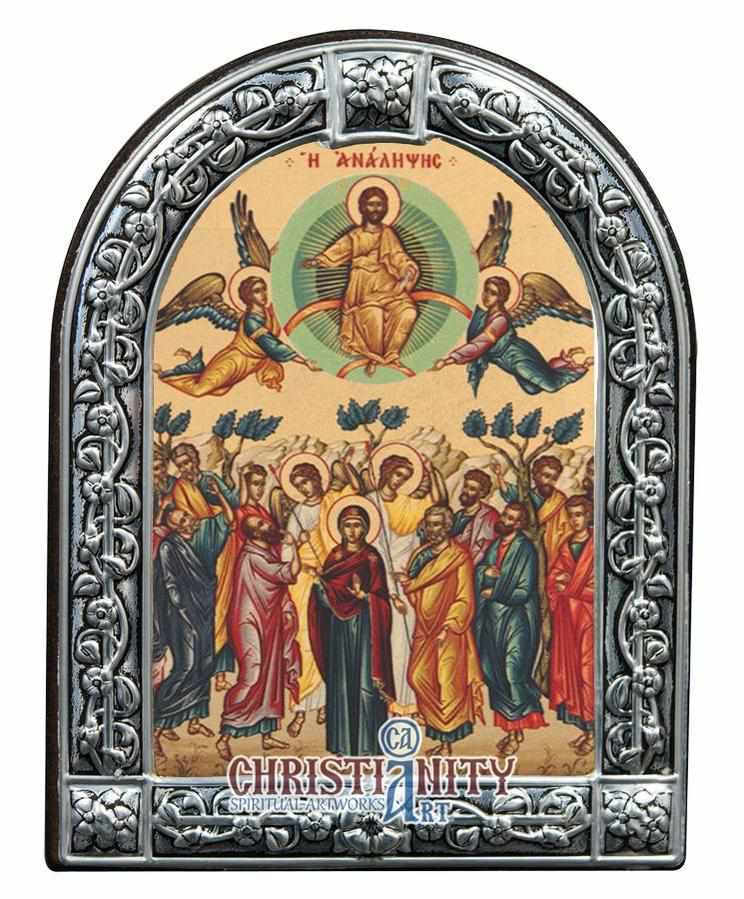 The Ascension (Metallic icon - MC Series)-Christianity Art