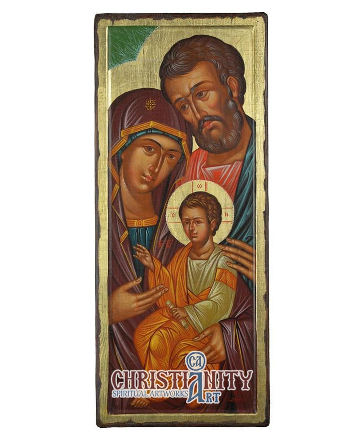 The Holy Family (100% Handpainted Icon - P Series)-Christianity Art