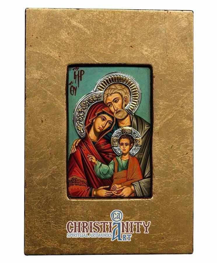 The Holy Family (Silver icon - FS Series)-Christianity Art