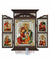The Holy Family (Triptych - Silver icon - T Series)-Christianity Art