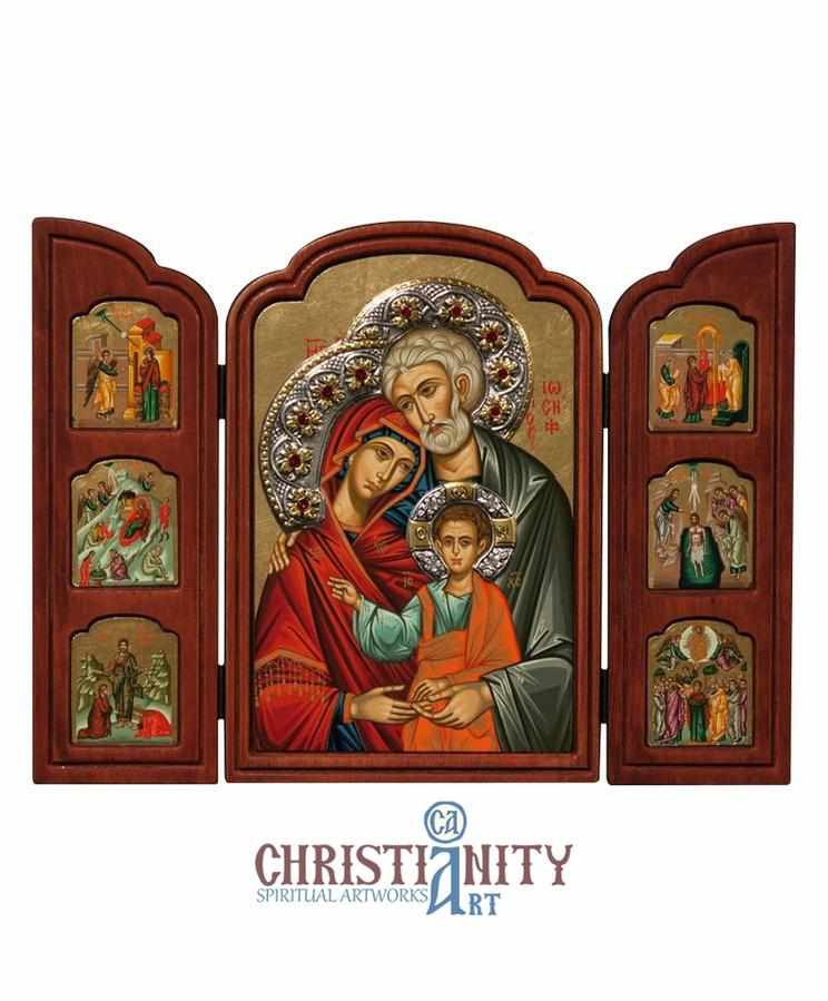 The Holy Family (Triptych - TES Series)-Christianity Art