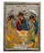 The Holy Trinity - Silver icon on wood, locally gold plated - Mount Athos