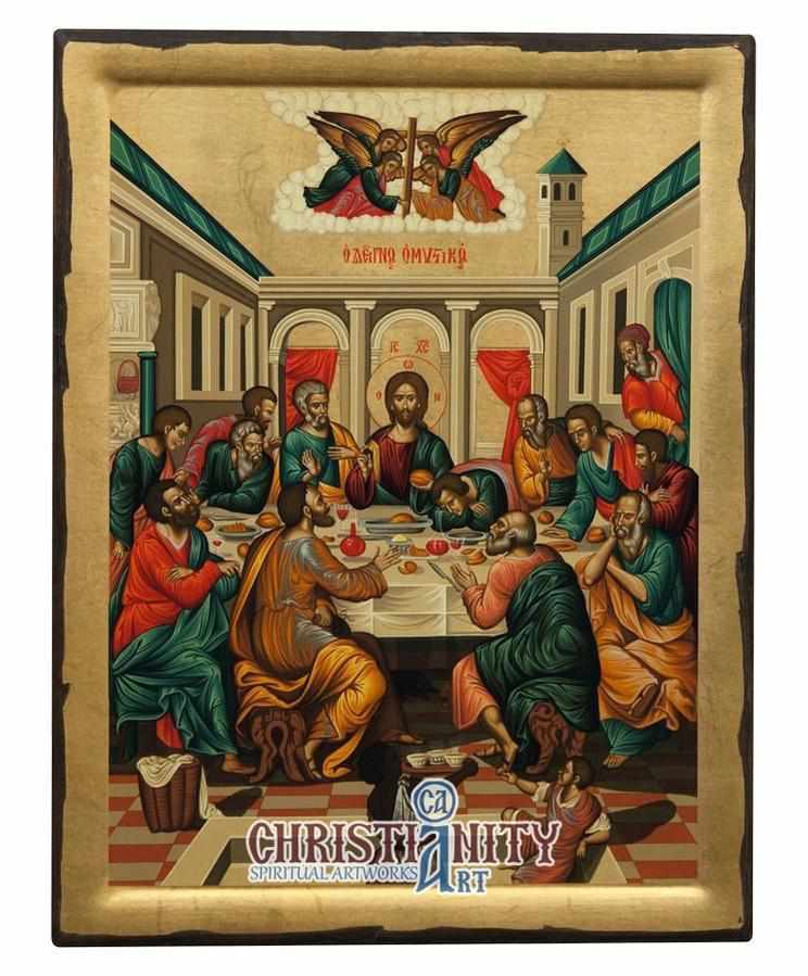 The Last Supper (Engraved Icon - E Series)-Christianity Art