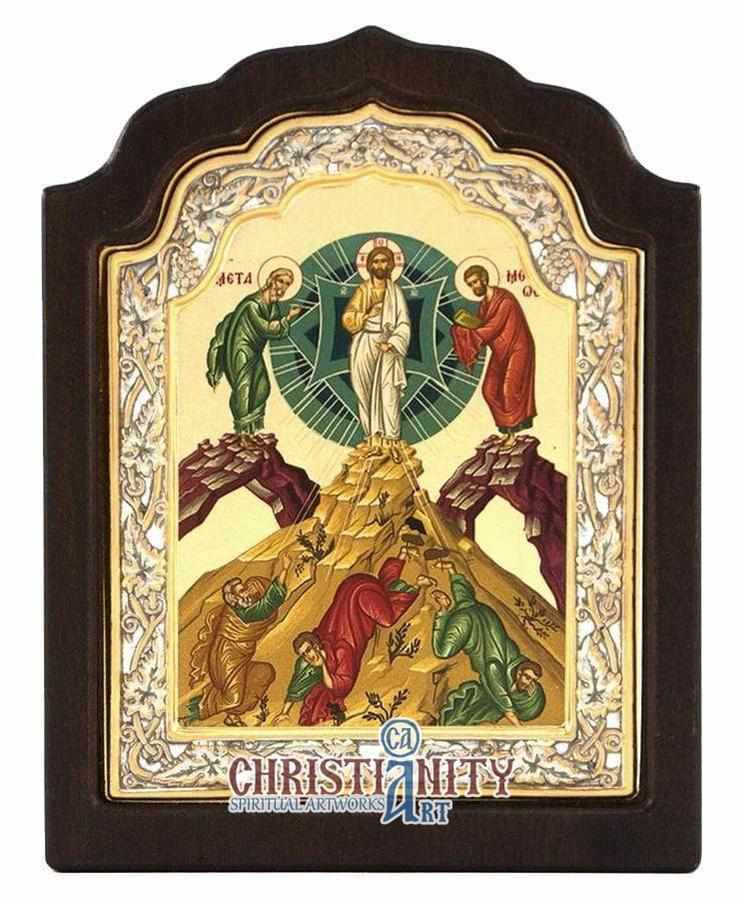 The Metamorphosis, Holy Monastery of Stavronikita (Silver icon - C Series)-Christianity Art