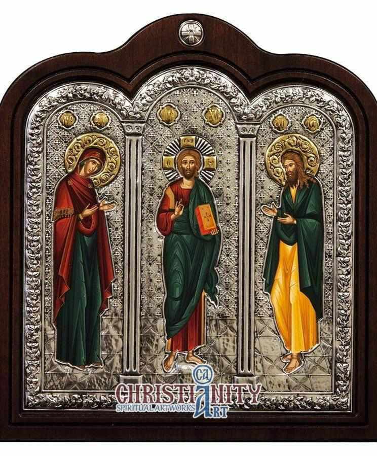 Τhe Supplication - Silver icon on wood, locally gold plated - Mount At ...