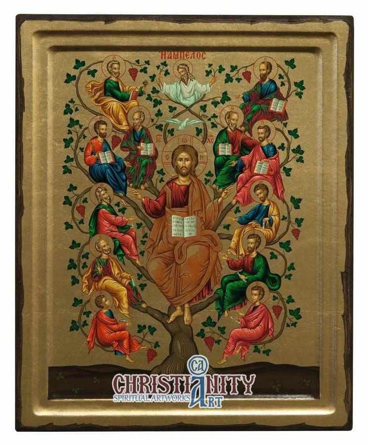 The Vine tree (Engraved Icon - E Series)-Christianity Art