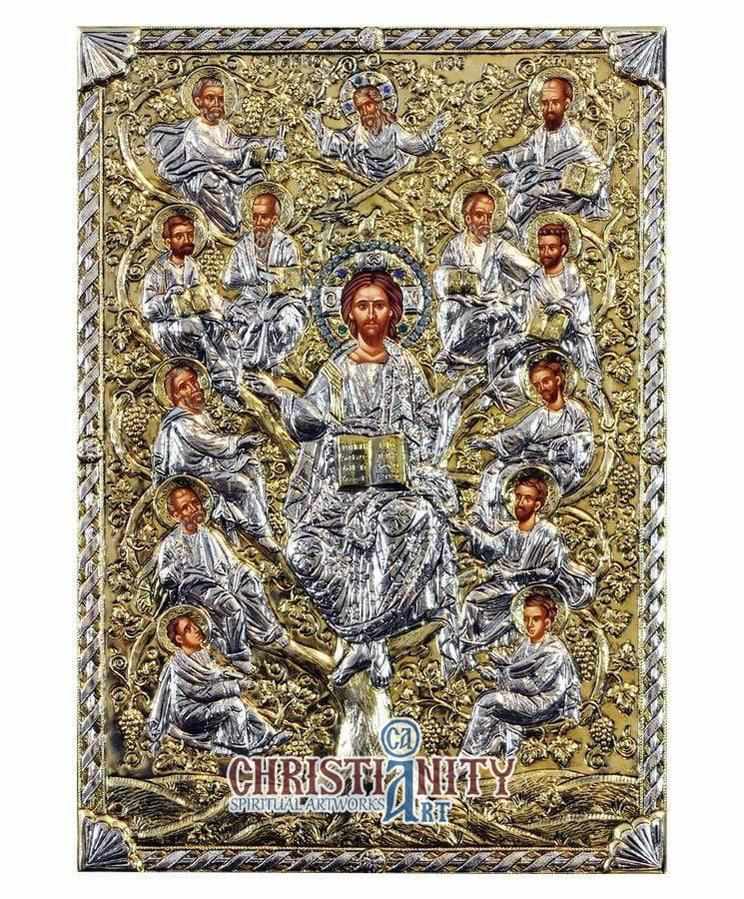 The Vine Tree (Silver icon - G Series)-Christianity Art